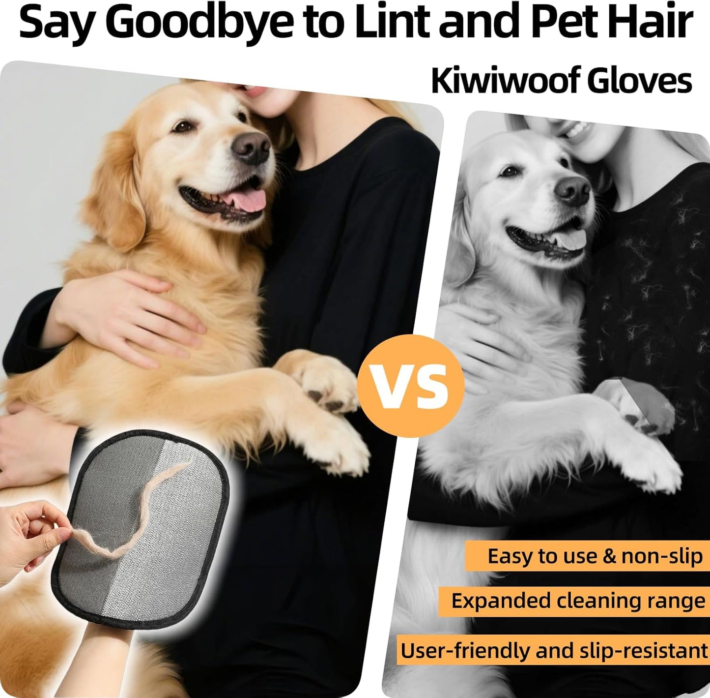 Pet Hair Magic Removal Gloves TM